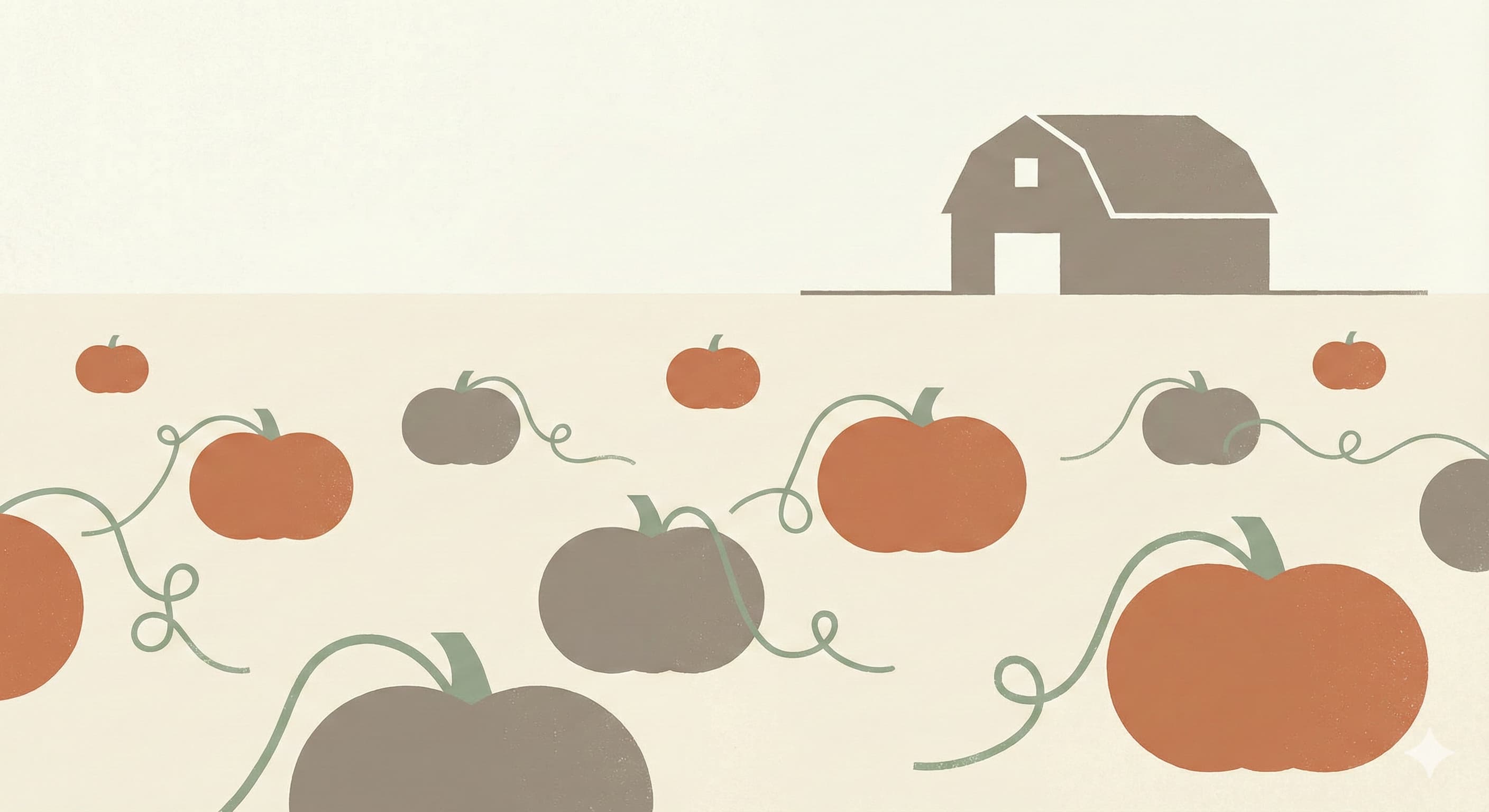Pumpkin patch illustration